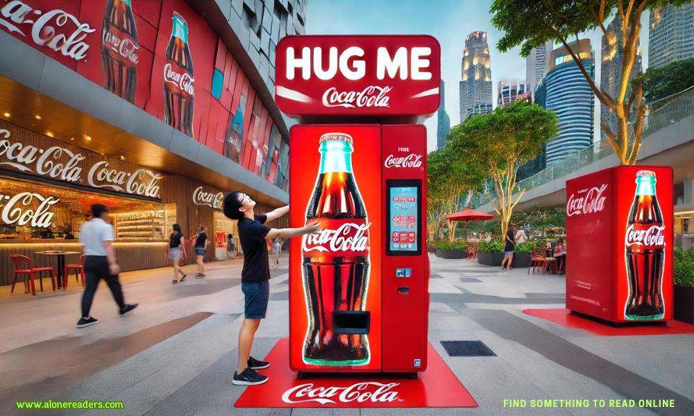 Hug Me Coca-Cola Machine in Singapore: A Free Coke for Every Hug