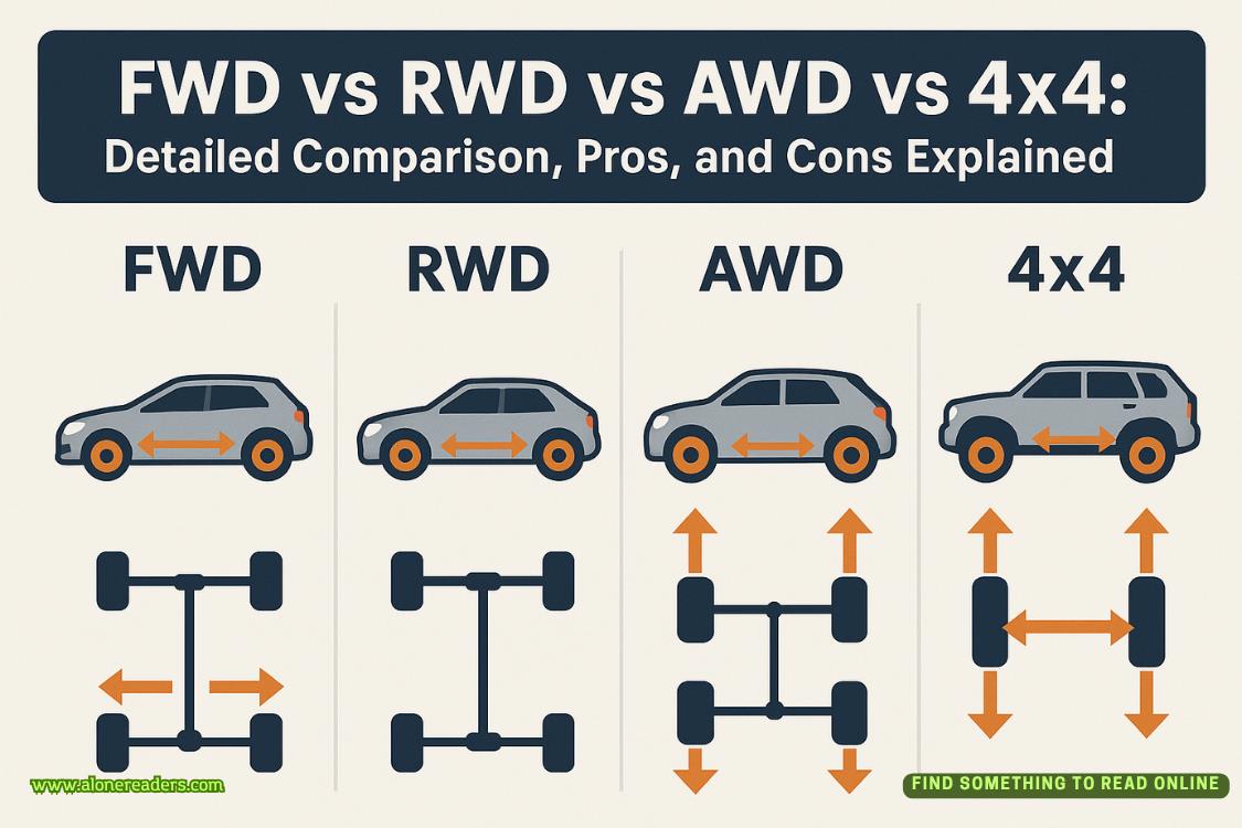 FWD vs RWD vs AWD vs 4x4: Detailed Comparison, Pros, and Cons Explained