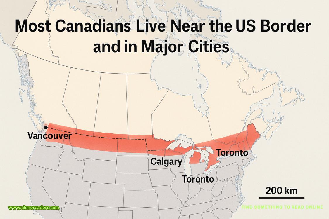 Why Most Canadians Live Near the US Border and in Major Cities