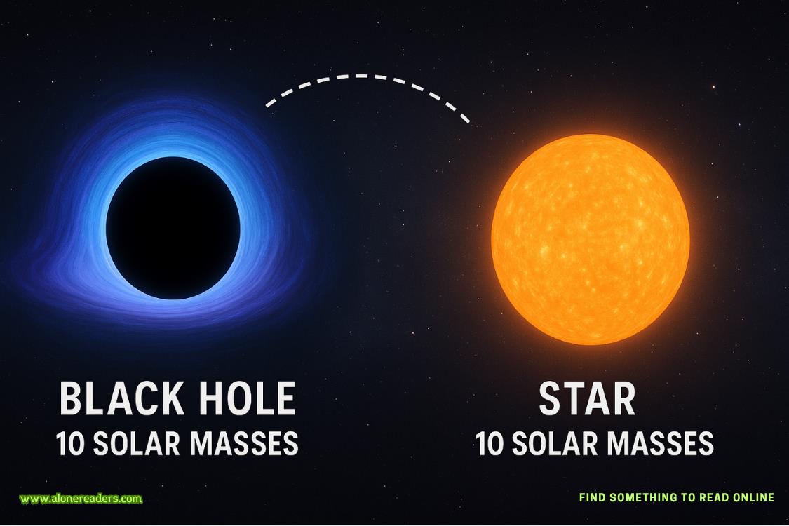 The Gravitational Force of a 10 Solar Mass Black Hole vs a 10 Solar Mass Star: Understanding the Physics
