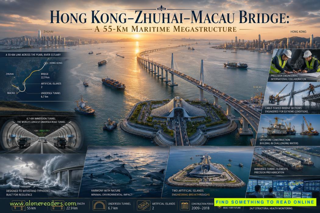 Hong Kong–Zhuhai–Macau Bridge: A 55-km Maritime Megastructure Connecting Three Cities