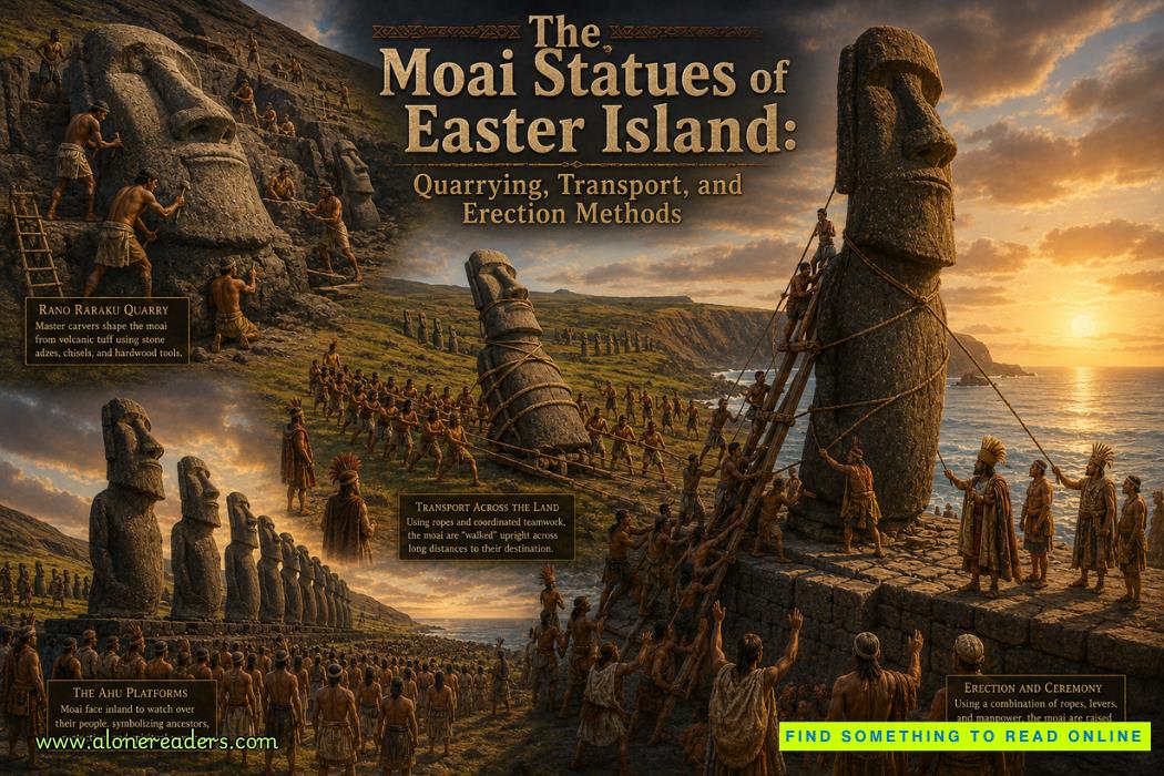 The Moai Statues of Easter Island: Quarrying, Transport, and Erection Methods