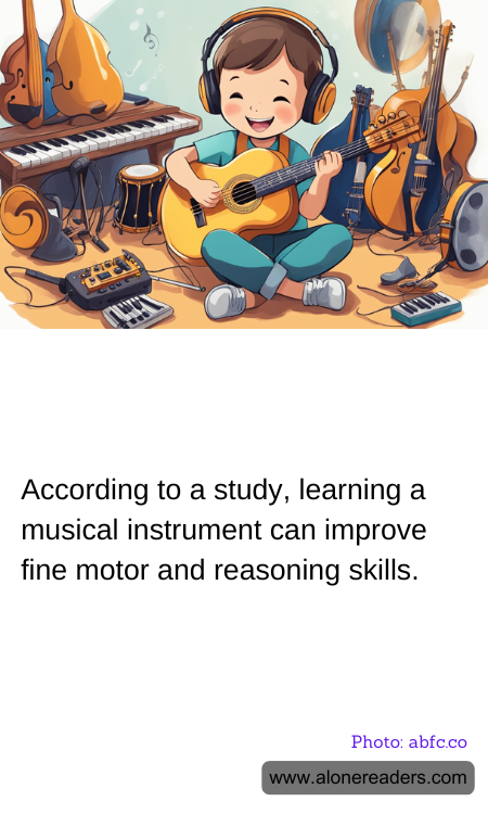 According to a study, learning a musical instrument can improve fine motor and reasoning skills.